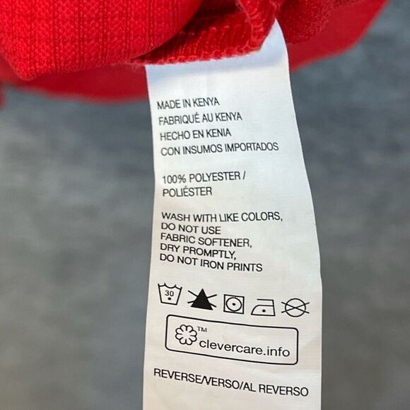 IZOD Golf Shirt Men's Large Red Textured Short Sleeve Three Button Performance - Picture 7 of 14